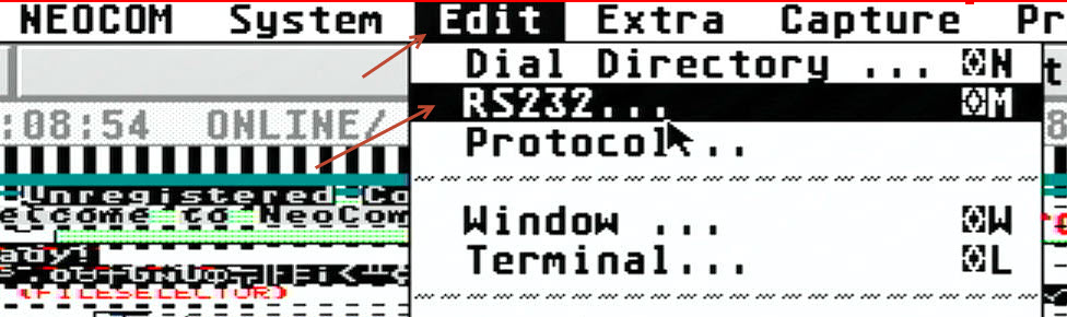 Neocom - Edit RS232