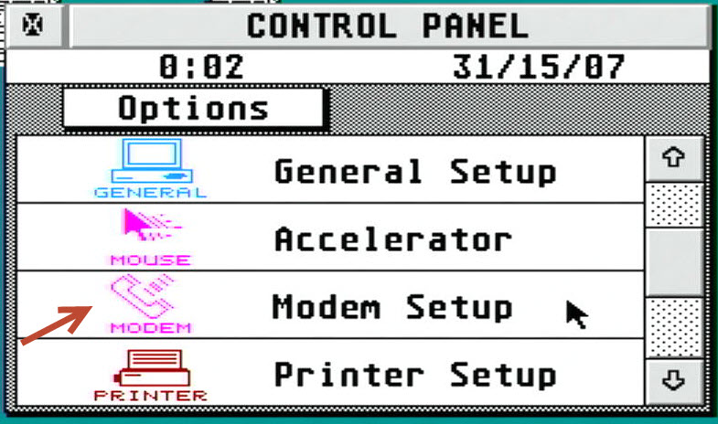 TOS - Modem Setup